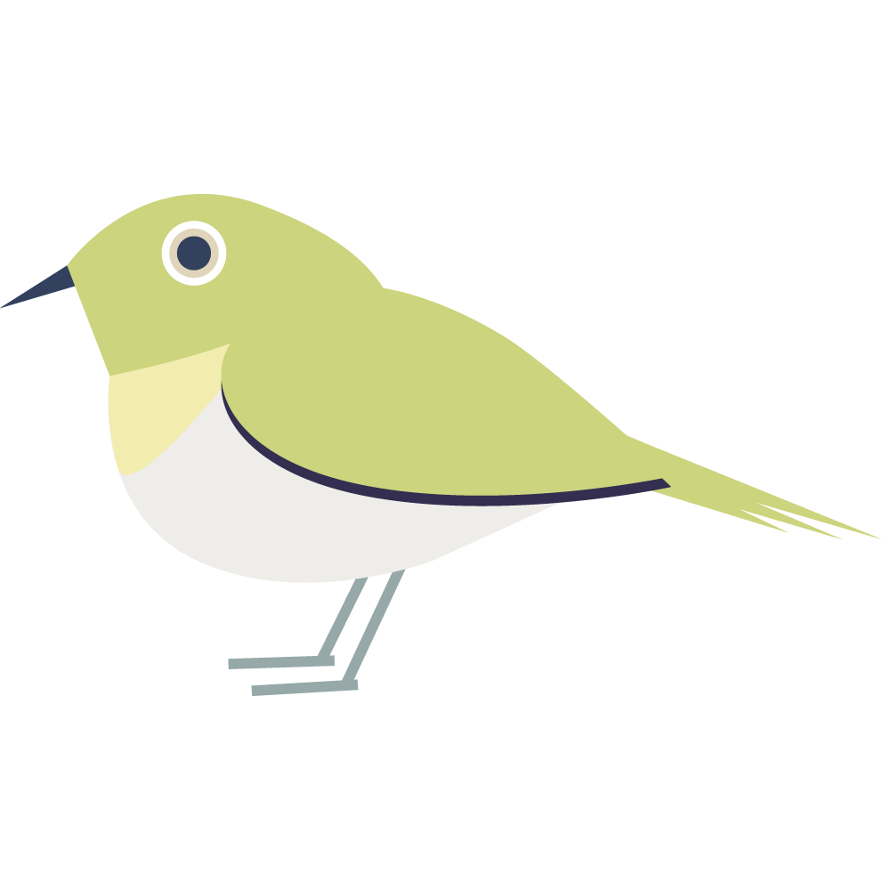 イギリスとウクライナの国鳥、ヨーロッパコマドリのイラストです。